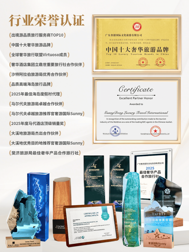 游局“最佳奢华产品合作旅行社”开元棋牌试玩奢游国际荣膺斐济旅(图5)